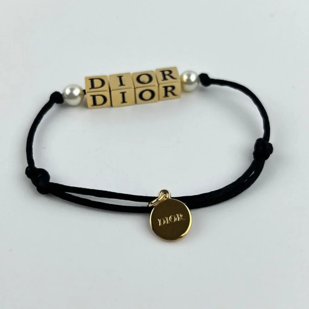 Christian Dior Accessories Bracelet Bangle Logo Gold Vintage - Picture 3 of 14